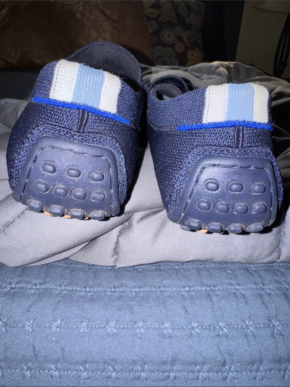 Rothy's Blue Knit Slip-On Loafers - Picture 2 of 10